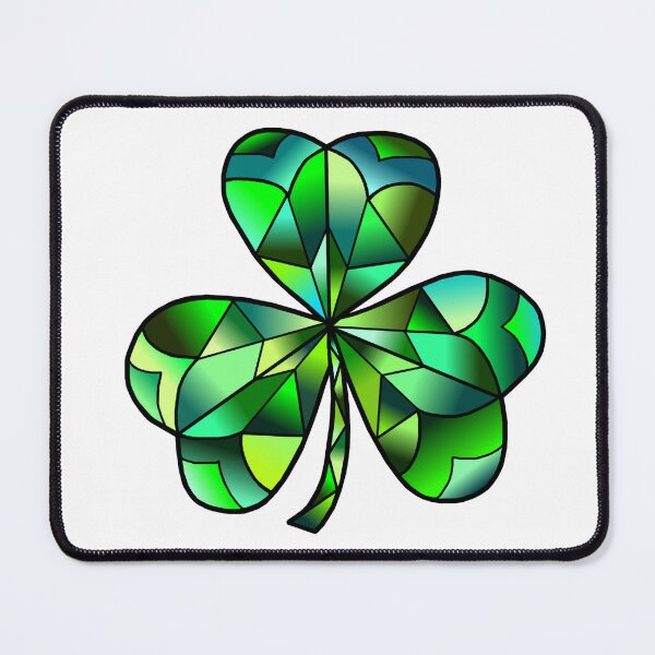 Item preview, Green Gradation Stained Glass Irish Clover designed and sold by Deborah Camp.