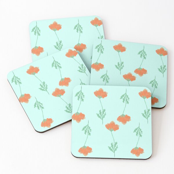Item preview, Orange poppies pattern. designed and sold by LynseysArtShop.