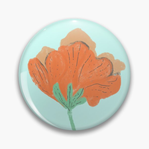 Item preview, Orange poppies pattern. designed and sold by LynseysArtShop.
