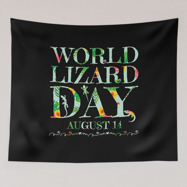 Item preview, World Lizard Day Floral designed and sold by PetSafari.