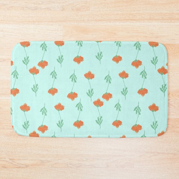 Aperçu de l'œuvre Motif coquelicots orange. créée et vendue par LynseysArtShop.