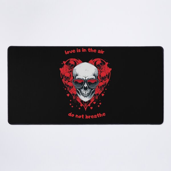 Item preview, Valentine’s skull | love is in the air do not breathe | best gift for the valentine’s day designed and sold by LiartVibes.
