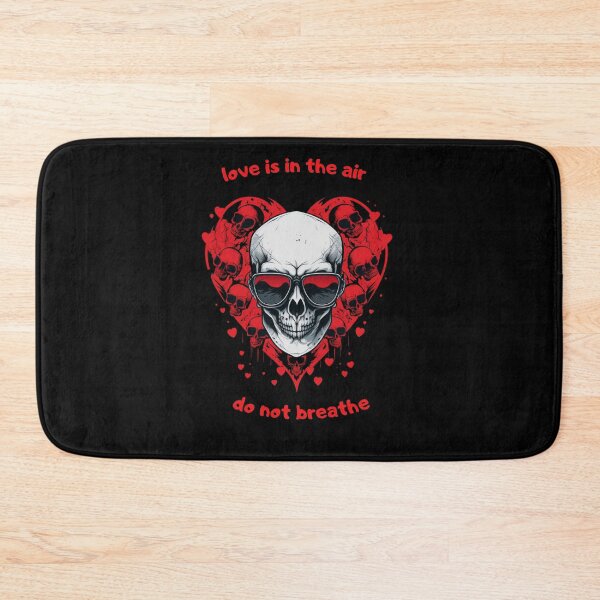 Item preview, Valentine’s skull | love is in the air do not breathe | best gift for the valentine’s day  designed and sold by LiartVibes.