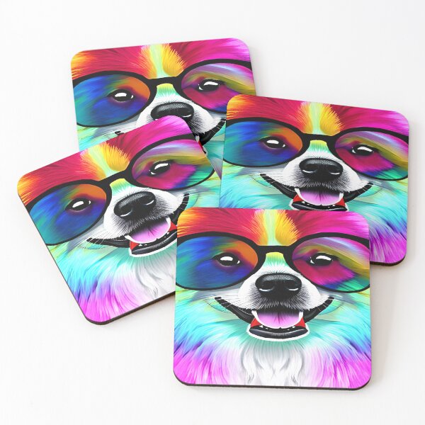 Item preview, Colorful Pomeranian dos designed and sold by ArtistryCynthie.