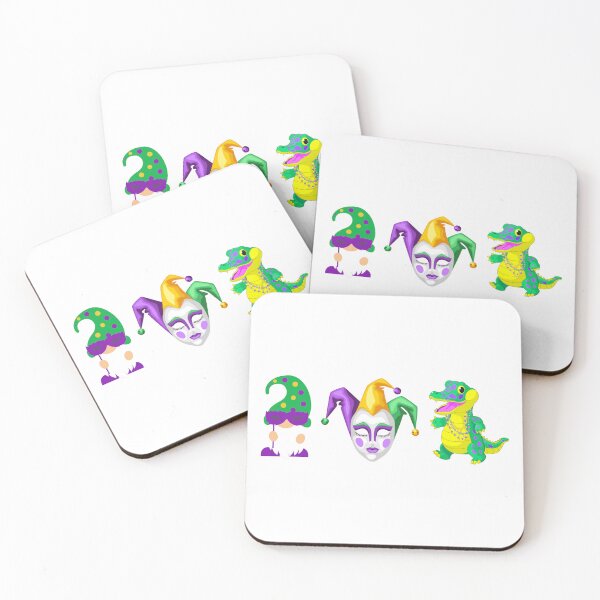 Item preview, Watercolor Mardi Gras Mardi Gras Crocodile New Orleans Mardi Gras Flag NOLA Fat Tuesday  designed and sold by HAWORD.