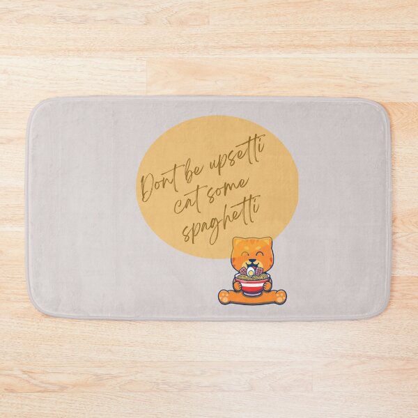 Item preview, Cat Eating Spaghetti - Don`t be Upsetti Cat Some Spaghetti - Funny Animal Meme designed and sold by zeddy-store.