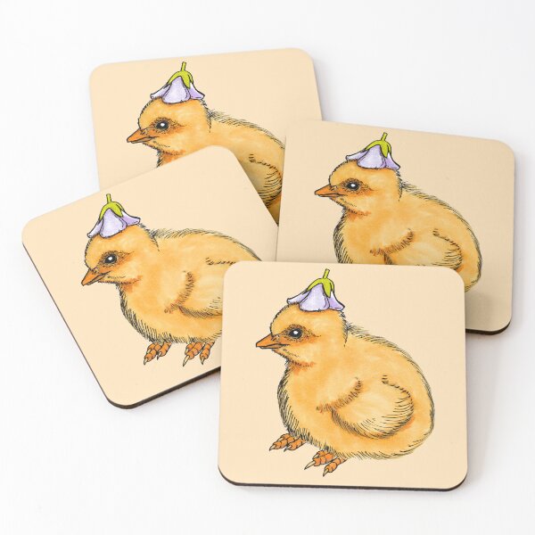 Item preview, Chick with a flower hat designed and sold by -Senaar-.