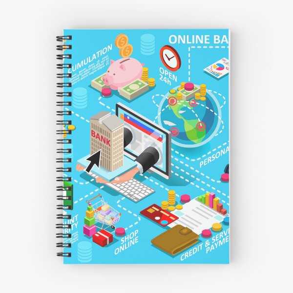 Item preview, Digital Online Banking Vector Illustration designed and sold by aurielaki.