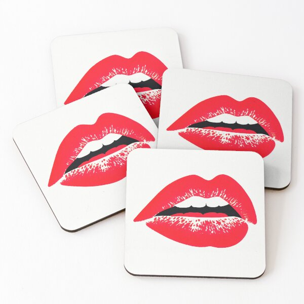 Item preview, Red Lips Minimalistic Modern Art designed and sold by PinkNomad.
