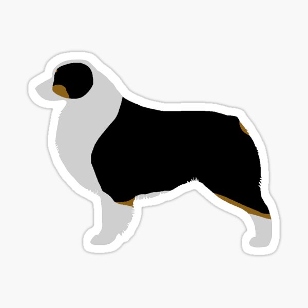Australian Shepherd (Black Tri) Sticker