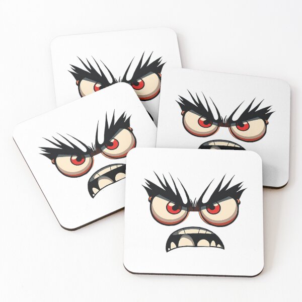 Item preview, cartoon angry  eyes with lashes designed and sold by Maryberry96.