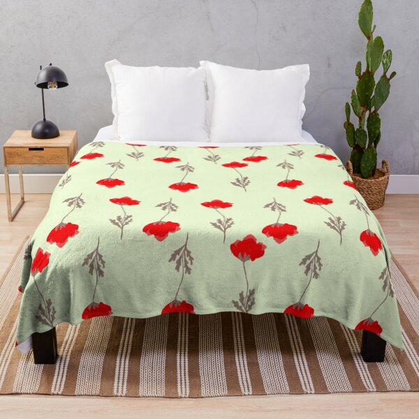 Item preview, Red poppies pattern. designed and sold by LynseysArtShop.