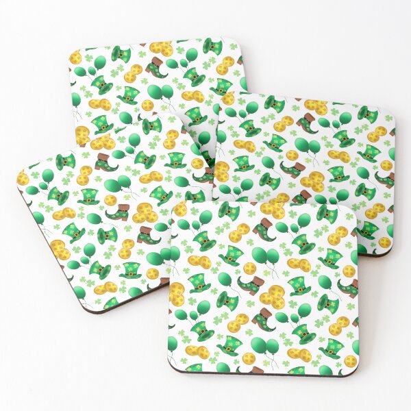 Item preview, Patrón del día de San Patricio - Blanco designed and sold by JaselviiStudio.