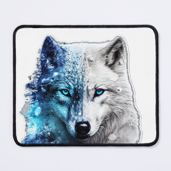 Item preview, Blue-eyed Pomsky/Mini Husky Puppy digital art drawing for printables designed and sold by BHC-P.
