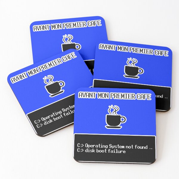 Item preview, Operating system not found - Before my first coffee designed and sold by GeekZoneQc.