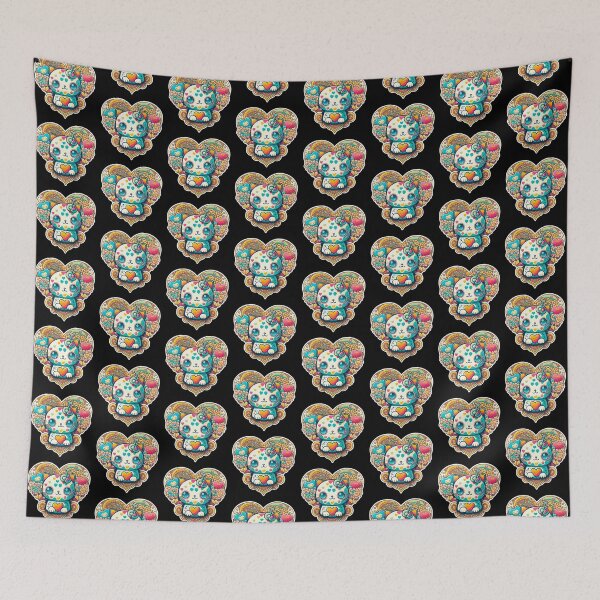 Item preview, Funky Sugar Skull Cat designed and sold by Black-Glove.