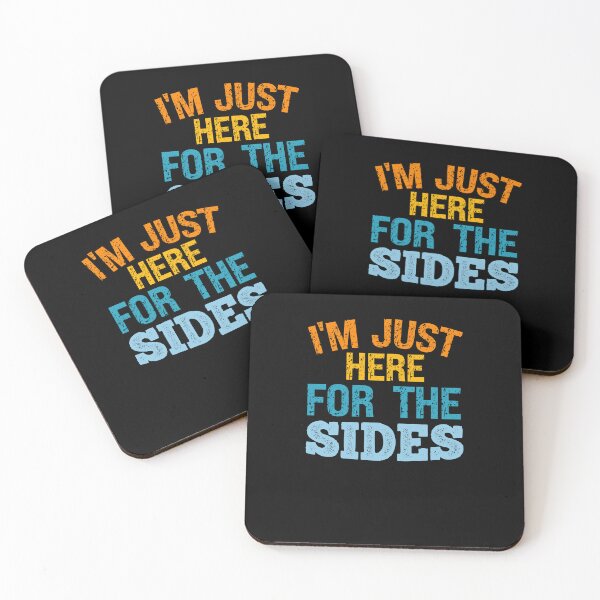 Item preview, I'm Just Here For The Sides Funny Vegan Vegetable Lover designed and sold by SharpThreadZ.