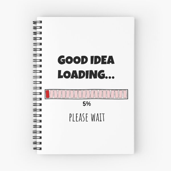 Item preview, Good Idea Loading... Please wait | Funny and witty loading bar text design designed and sold by ArtworkbyEmmy.