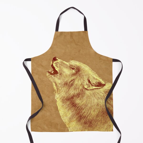 Item preview, Howling wolf head - brown marbled version designed and sold by SylvieG18.