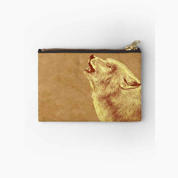 Item preview, Howling wolf head - brown marbled version designed and sold by SylvieG18.