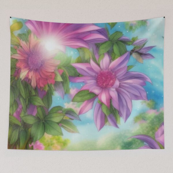 Item preview, Soft Floral Starry Sky Watercolor No 7 designed and sold by BassHeadMomma.