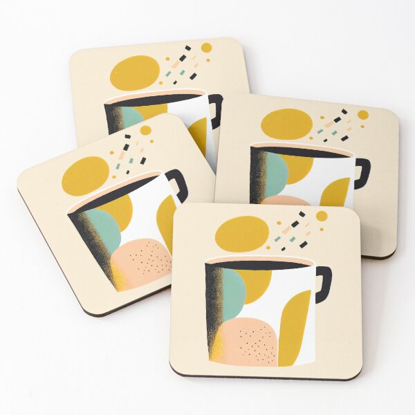 Item preview, Retro Roast Mid Century Morning Modern Art designed and sold by PinkNomad.