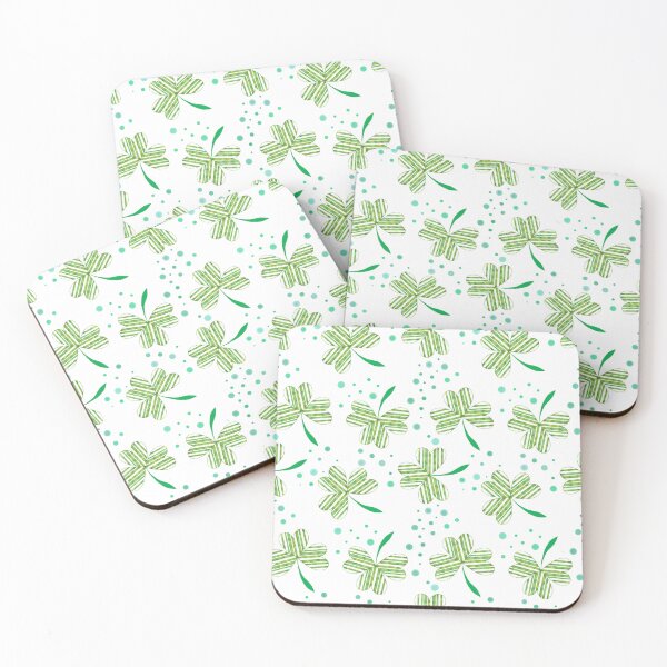Item preview, Hoja de trébol del día de San Patricio - Blanco designed and sold by JaselviiStudio.