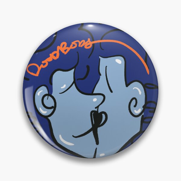 Item preview, Valentine kisses (blue) designed and sold by Doodbods.