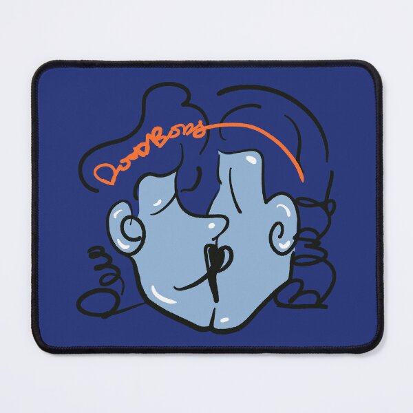 Item preview, Valentine kisses (blue) designed and sold by Doodbods.
