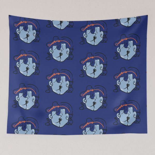 Item preview, Valentine kisses (blue) designed and sold by Doodbods.