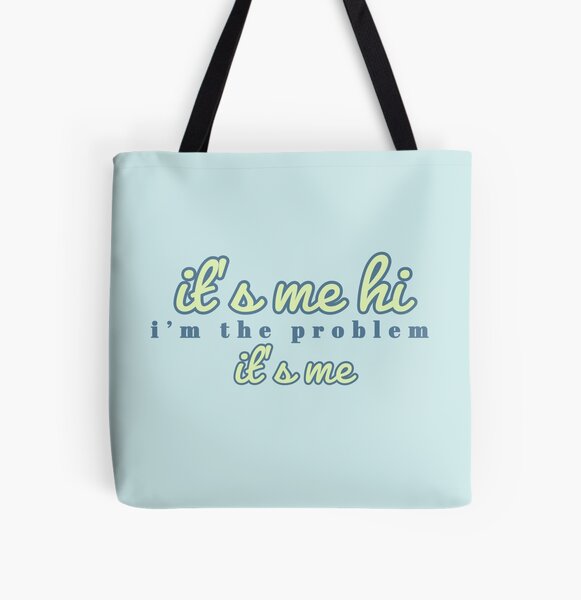 Groovy Soy yo, hola, soy el problema, soy yo - Taylor Swift Midnights Bolsa estampada de tela