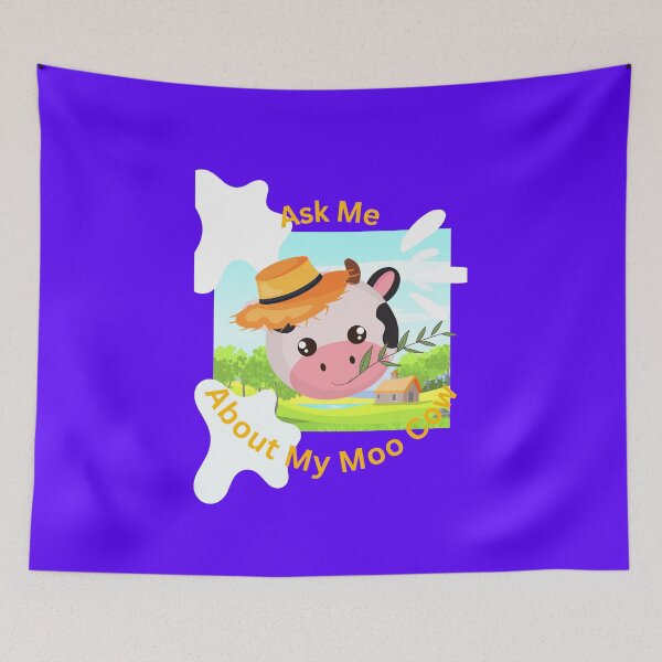 Item preview, Ask Me About My Moo Cow  designed and sold by Echo Aesthetics.