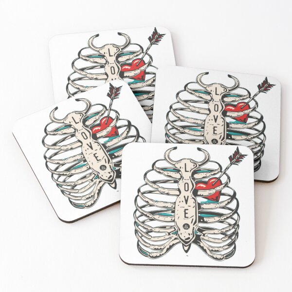 Item preview, The Interconnectedness of Life: A Skeleton and Heart Graphic Design designed and sold by Yassinedinno.