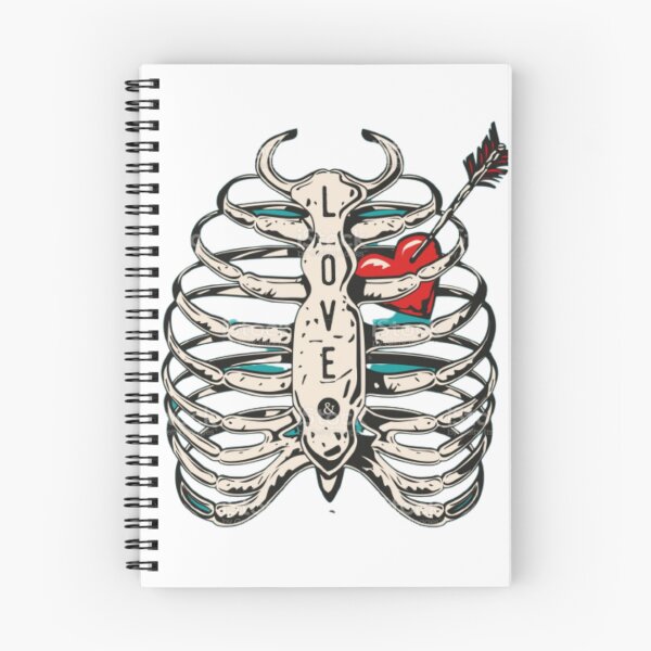 Item preview, The Interconnectedness of Life: A Skeleton and Heart Graphic Design designed and sold by Yassinedinno.