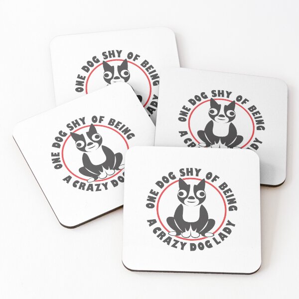 Item preview, Crazy Dog Lady | Boston Terrier | NickerStickers® on Redbubble designed and sold by NickerStickers.
