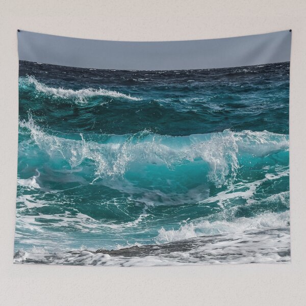 Item preview, Blue ocean waves water - If water is clear why is the ocean blue designed and sold by kris-money.