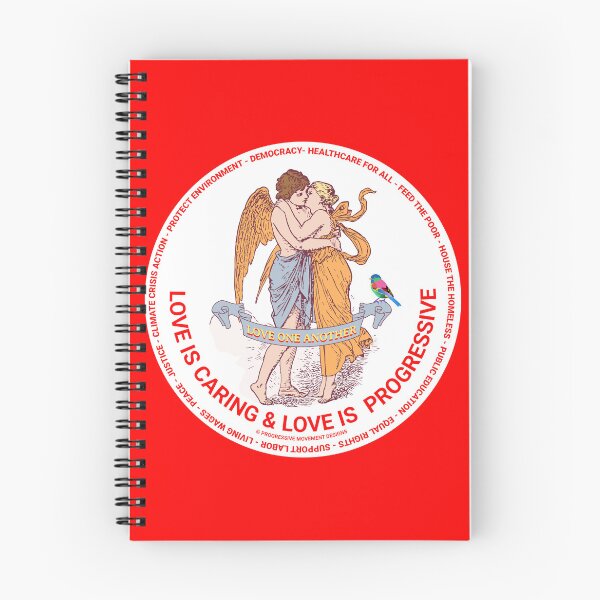 Item preview, PMD00371 Progressive Movement Designs Love One Another Love is Caring for any day or Valentines Valentine for progressives  designed and sold by ProgressiveLeft.
