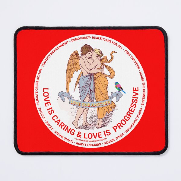 Item preview, PMD00371 Progressive Movement Designs Love One Another Love is Caring for any day or Valentines Valentine for progressives designed and sold by ProgressiveLeft.