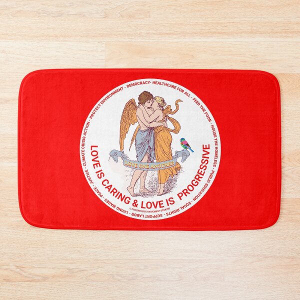 Item preview, PMD00371 Progressive Movement Designs Love One Another Love is Caring for any day or Valentines Valentine for progressives  designed and sold by ProgressiveLeft.