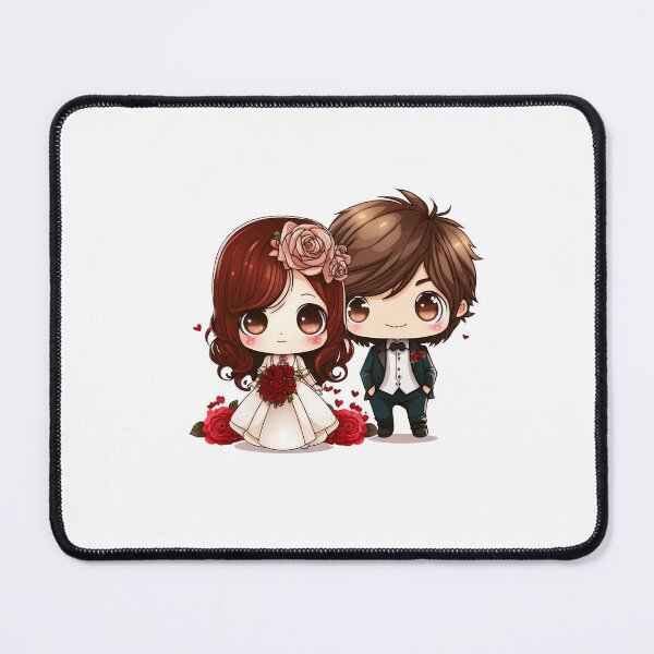 Item preview, Wedding Cute Couple chibi designed and sold by addthana.