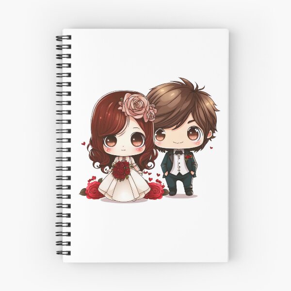 Item preview, Wedding Cute Couple chibi designed and sold by addthana.