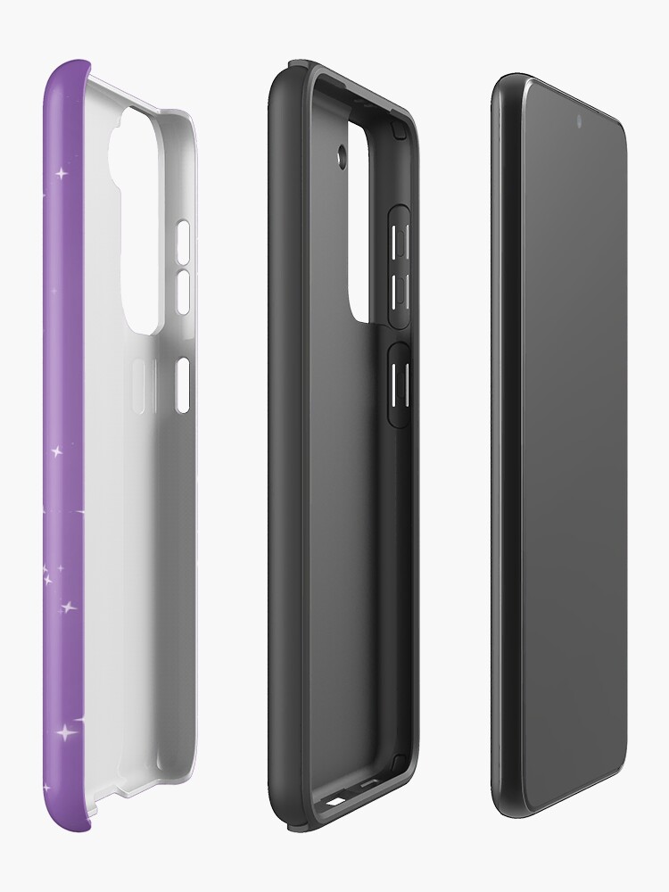 Thumbnail 2 of 4, Samsung Galaxy Phone Case, Lunar Cycle | Purple | Moon | Zodiacs | Constellations | Stars designed and sold by NoxKitsune.