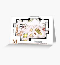 Mary Richards apt. from The Mary Tyler Moore Show Greeting Card