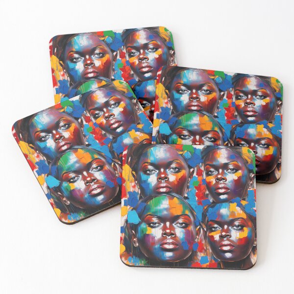 Item preview, Black history month 'four faces' designed and sold by Metaverse8.