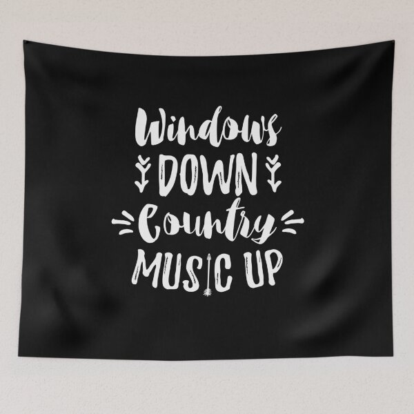 Item preview, Windows Down Country Music Up  designed and sold by BUBLTEES.
