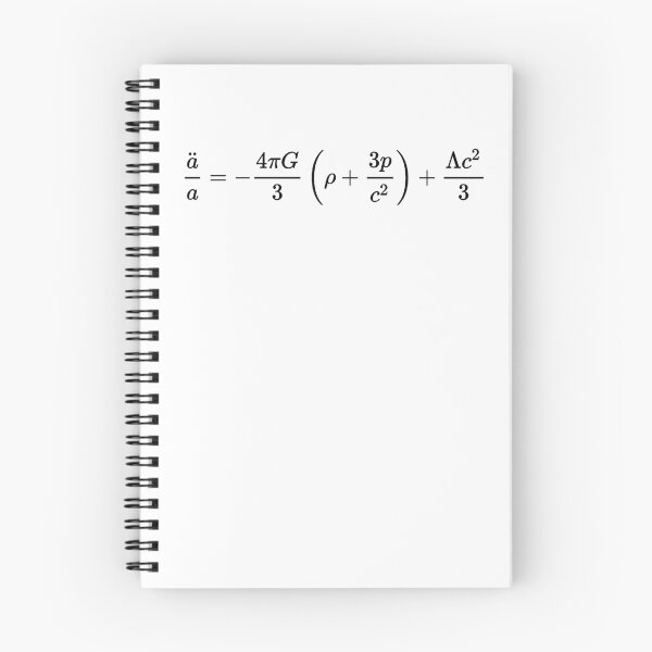 Item preview, second friedmann equation, cosmology and physics designed and sold by NoetherSym.