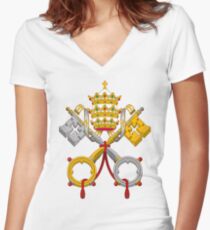 Vatican Women's Fitted V-Neck T-Shirt