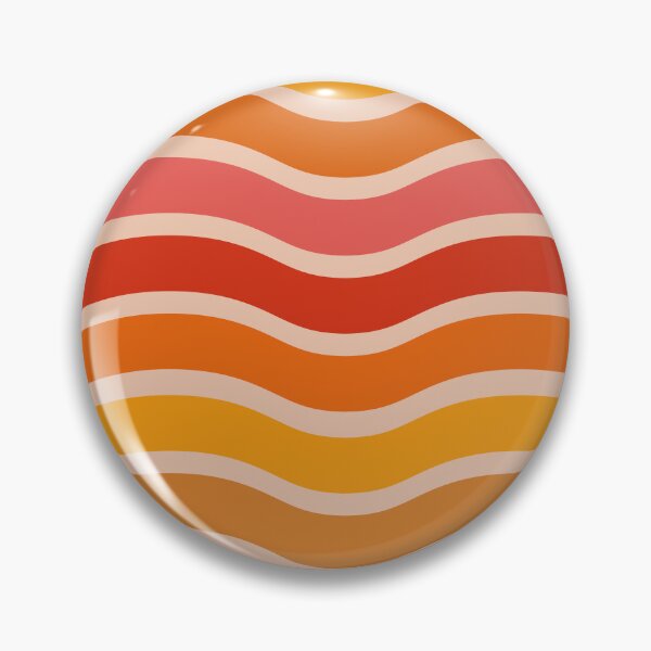 Item preview,  Retro 70s ombre groovy waves pattern orange and yellow  designed and sold by Yasminepatterns .