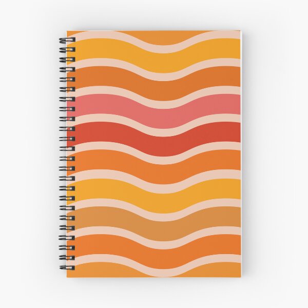 Item preview,  Retro 70s ombre groovy waves pattern orange and yellow  designed and sold by Yasminepatterns .
