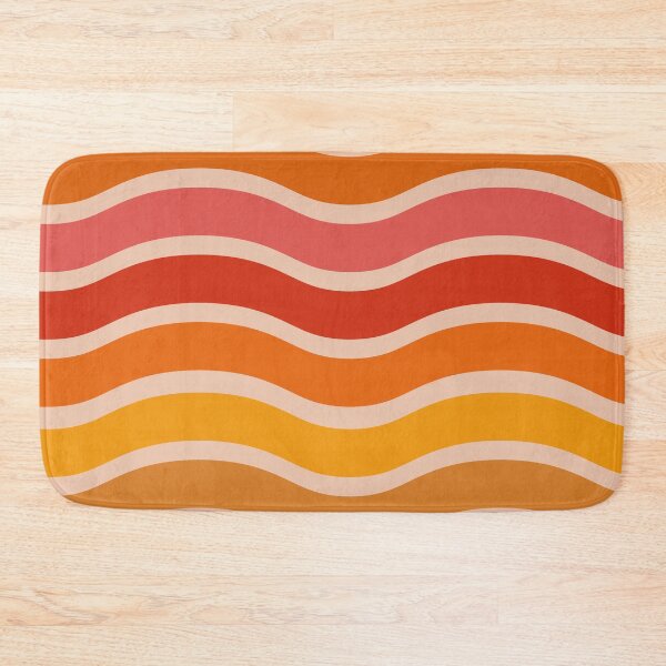 Item preview,  Retro 70s ombre groovy waves pattern orange and yellow  designed and sold by Yasminepatterns .